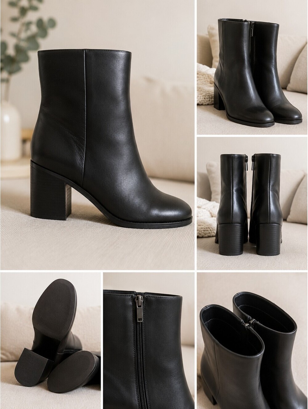 Marc Fisher Women's Lysia Bootie Ankle Boots Black Size 11 M Leather Box30